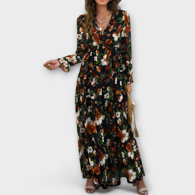 Helen | Elegant Draped Midi Dress