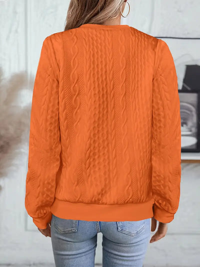 Elvarine | Textured Zip-Up Bomber Jacket