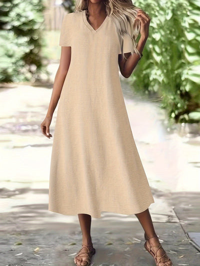 Isabelle | Elegant White Zipper Maxi Dress