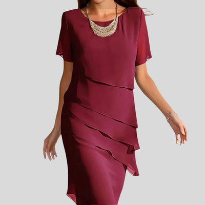 Ione | Ruffle Hem Tummy Cover Dress