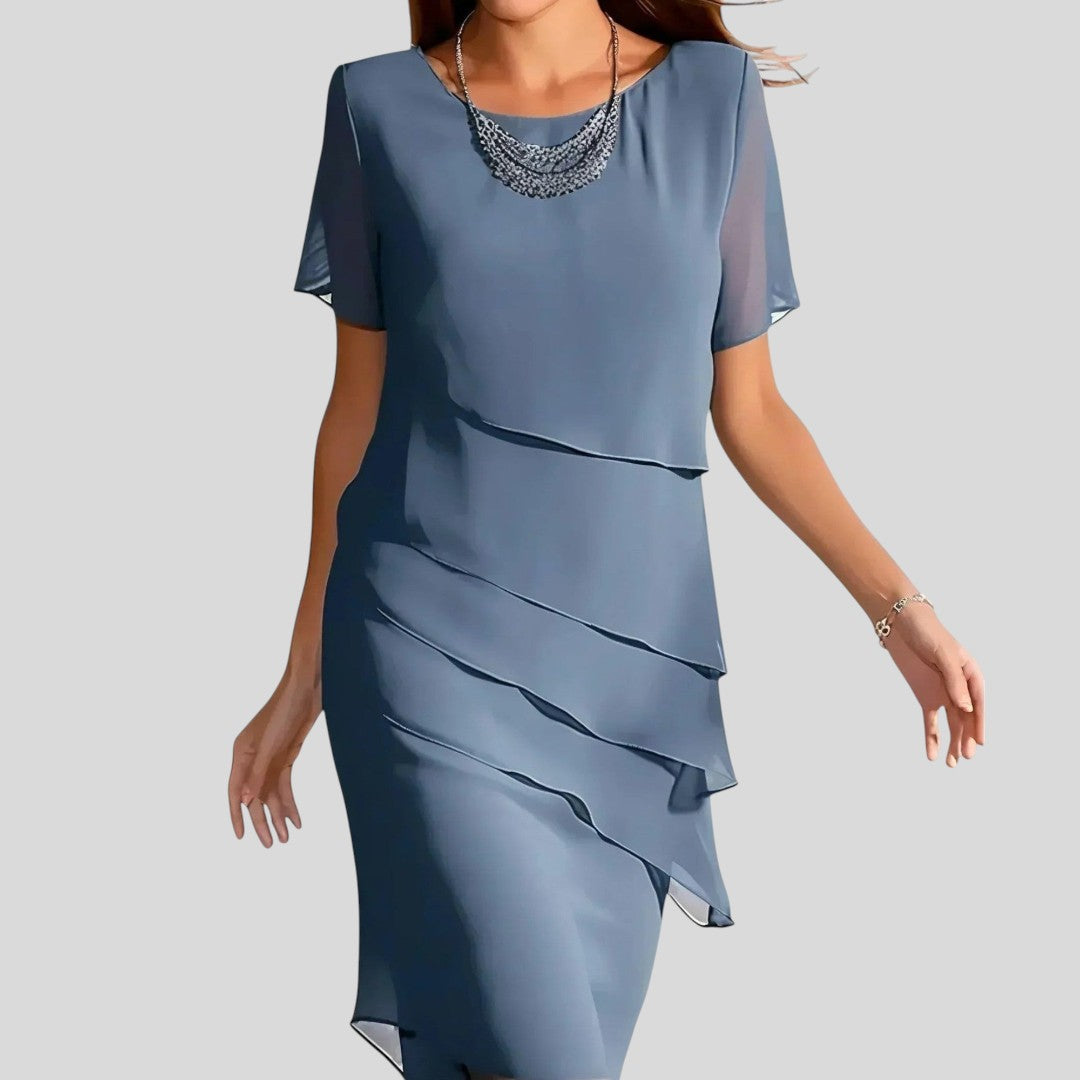 Ione | Ruffle Hem Tummy Cover Dress