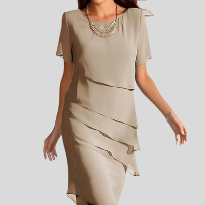 Ione | Ruffle Hem Tummy Cover Dress