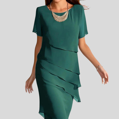 Ione | Ruffle Hem Tummy Cover Dress