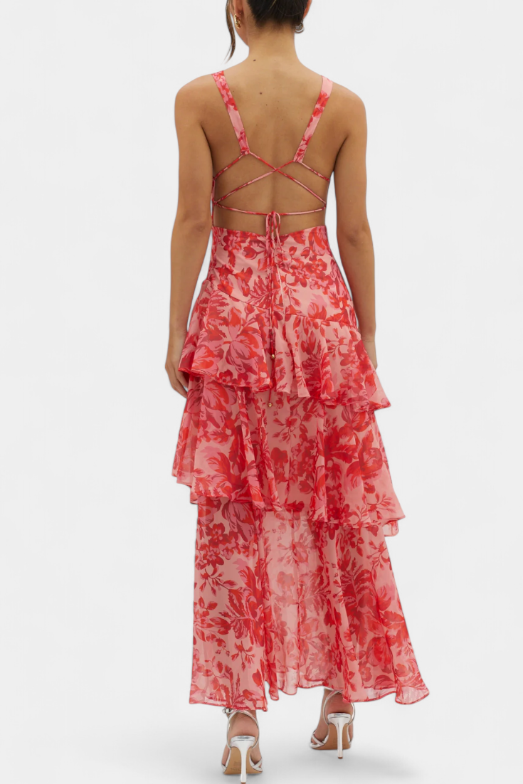 Domenica | Elegant Chiffon Dress