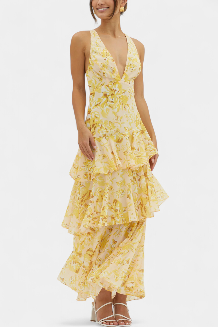 Domenica | Elegant Chiffon Dress