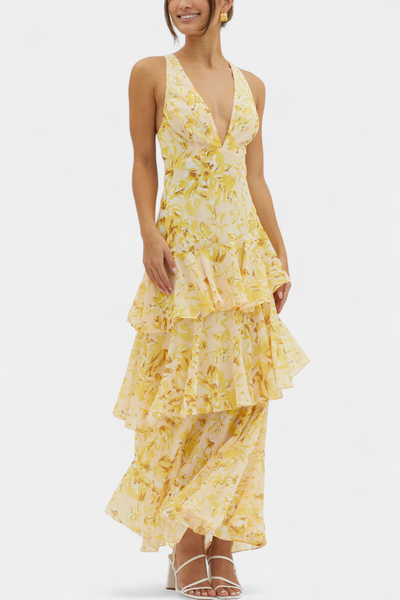 Domenica | Elegant Chiffon Dress