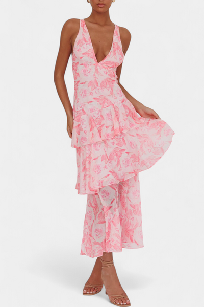 Domenica | Elegant Chiffon Dress