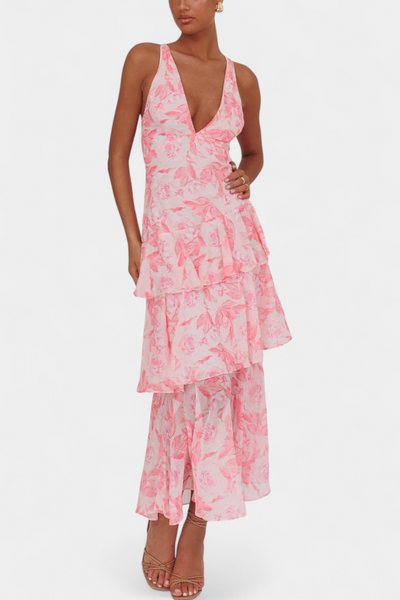 Domenica | Elegant Chiffon Dress