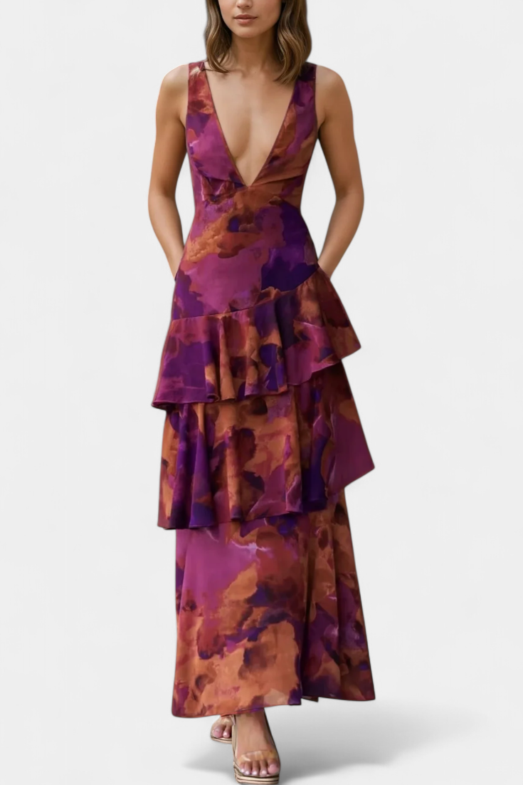 Domenica | Elegant Chiffon Dress
