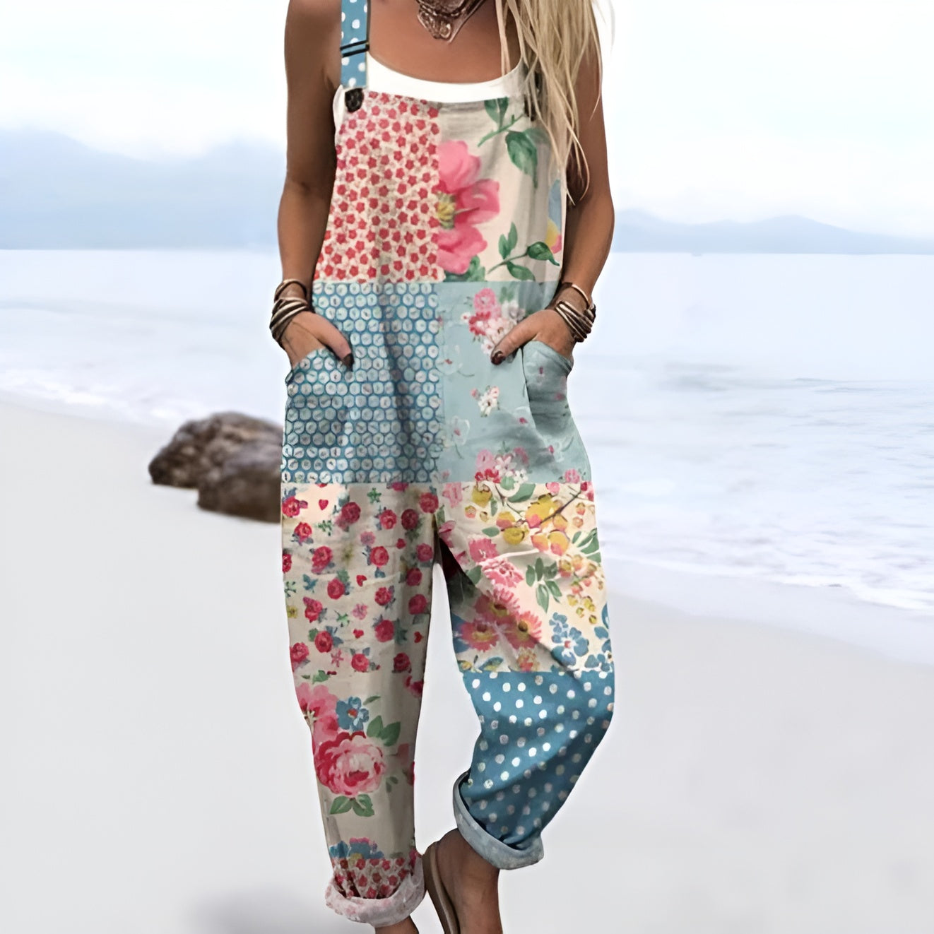 Mae | Vintage Patch Garden Overalls