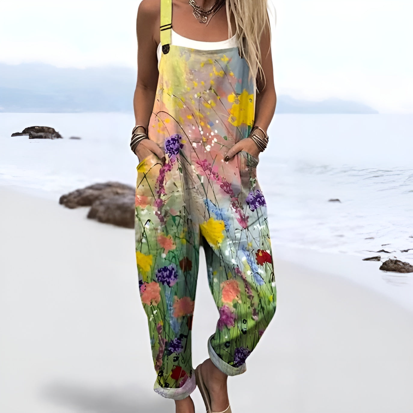Freja | Wildflower Meadow Overalls