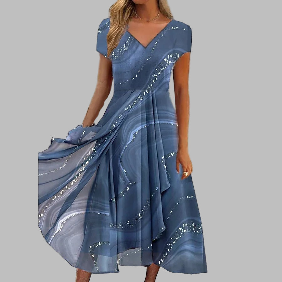 Naomi | V-Neck Midi Dress