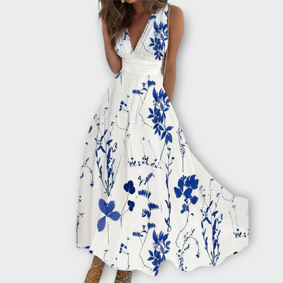 Ruby | Floral V-Neck Midi