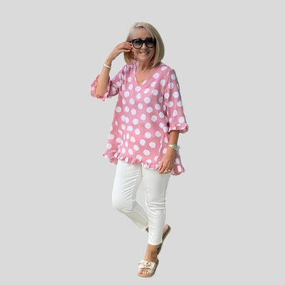 Noor | Casual Chic Printed Vintage Top