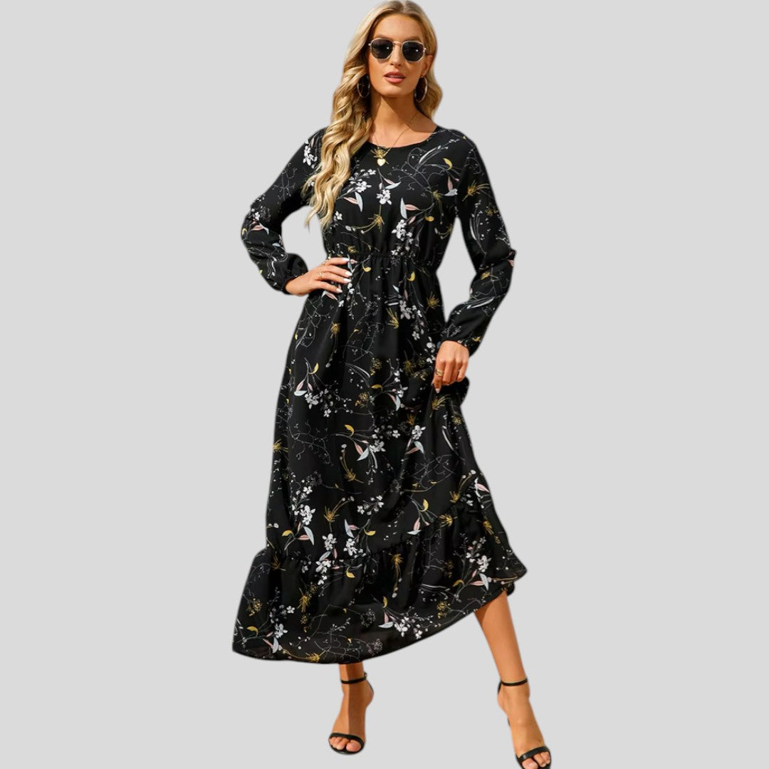 Alma | Elegant Summer Flow Midi Dress