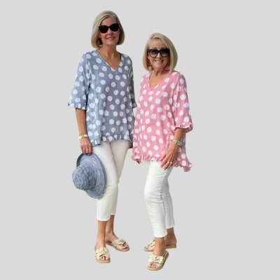 Noor | Casual Chic Printed Vintage Top