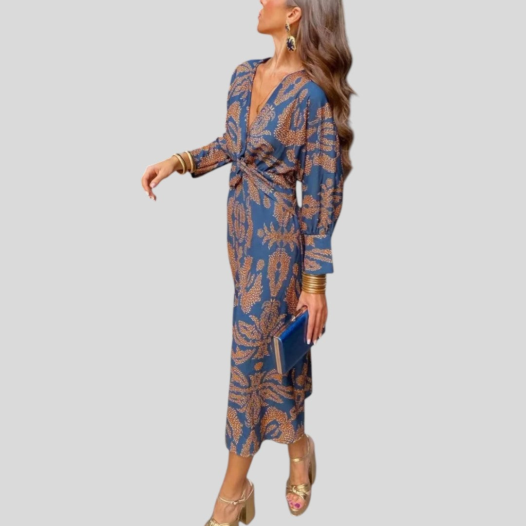 Adaline | Eye Catching V-Neck Dress