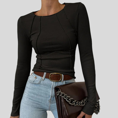 Talia | Soft Stretch Long Sleeve Top