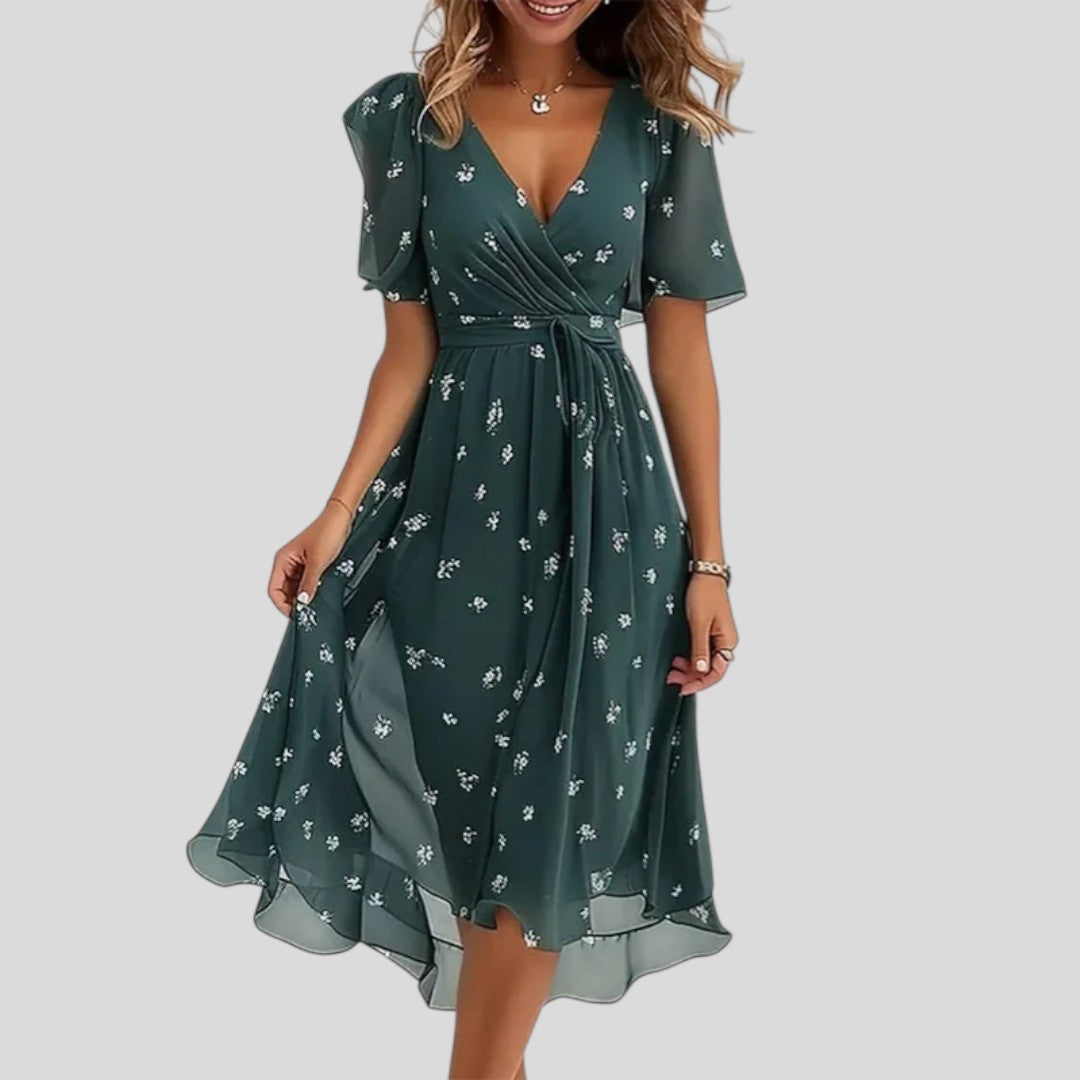 Estelle | Refined Bloom Midi Dress