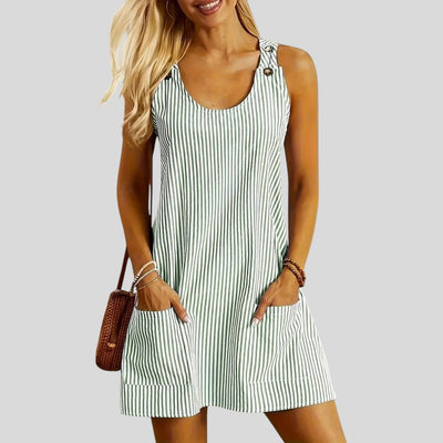 Signe | Light Stripe Summer Dress