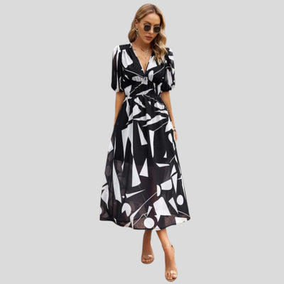 Alma | Elegant Summer Flow Midi Dress