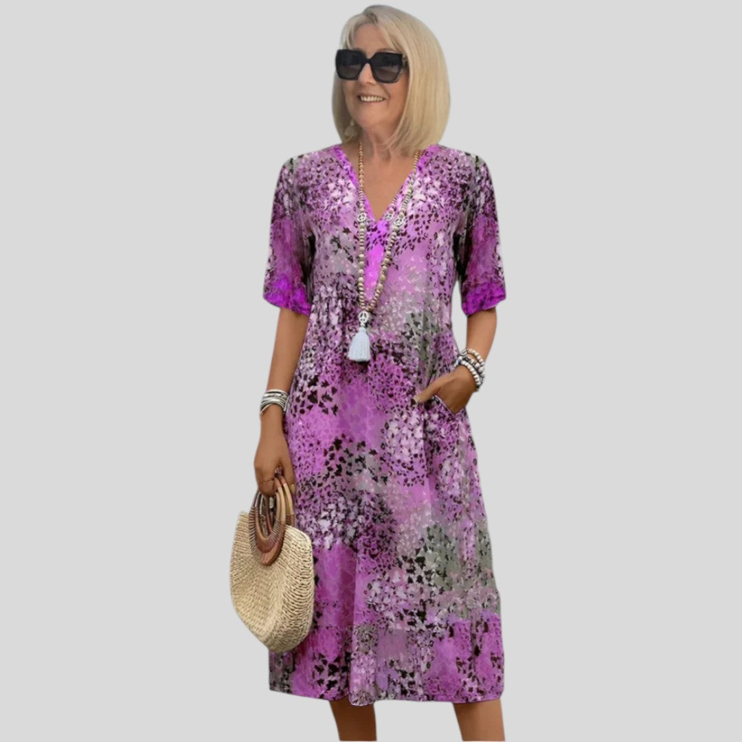 Agnes | Vibrant Blossom Day Dress