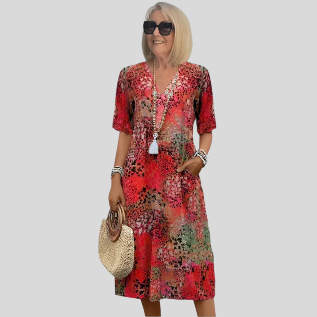 Agnes | Vibrant Blossom Day Dress