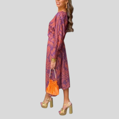 Adaline | Eye Catching V-Neck Dress