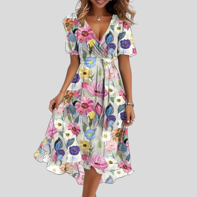 Estelle | Refined Bloom Midi Dress