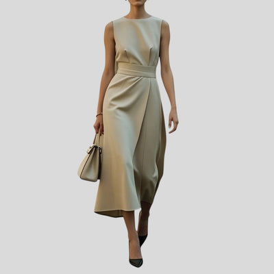 Celina | Timeless Drape Midi Dress
