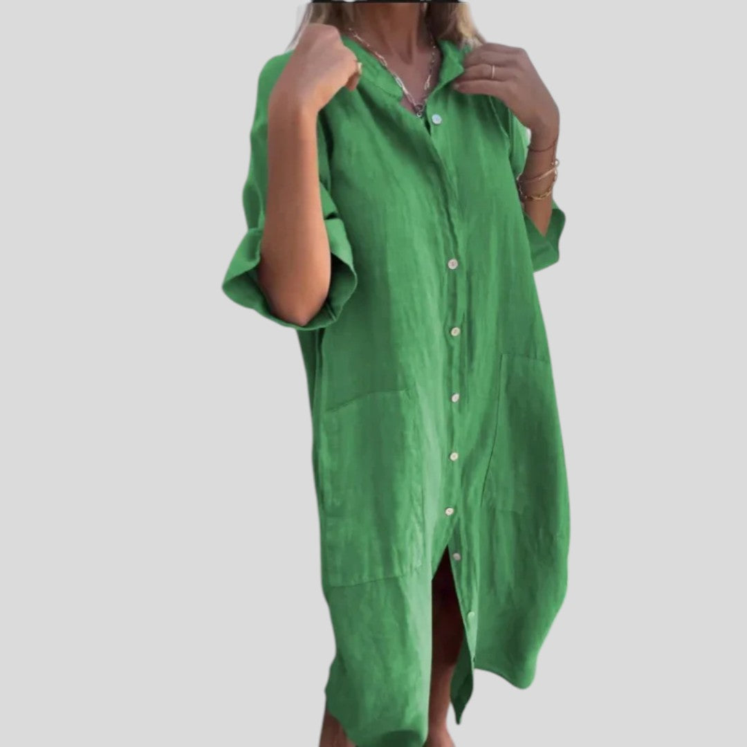 Noor | Ibiza Breeze Casual Shirt Dress