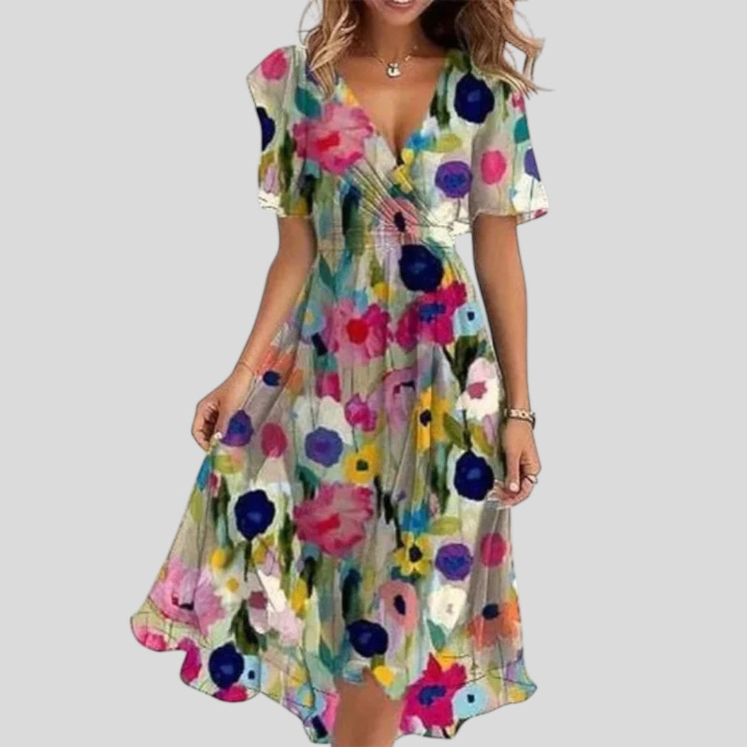 Estelle | Refined Bloom Midi Dress