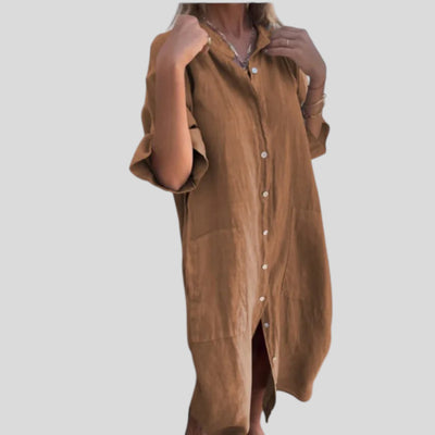 Noor | Ibiza Breeze Casual Shirt Dress