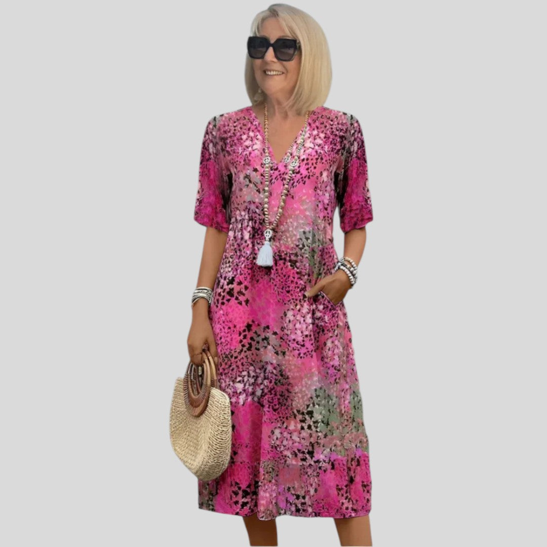 Agnes | Vibrant Blossom Day Dress