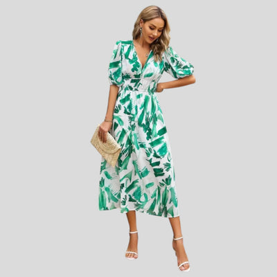 Alma | Elegant Summer Flow Midi Dress