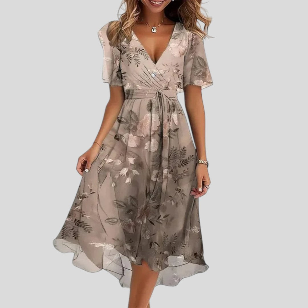 Estelle | Refined Bloom Midi Dress