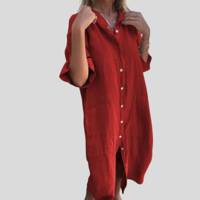 Noor | Ibiza Breeze Casual Shirt Dress