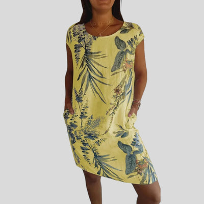 Meliora | Elegant Multi-Pattern Floral Dress