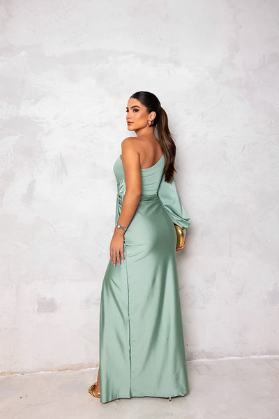 Mireya | Satin One-Shoulder Dress