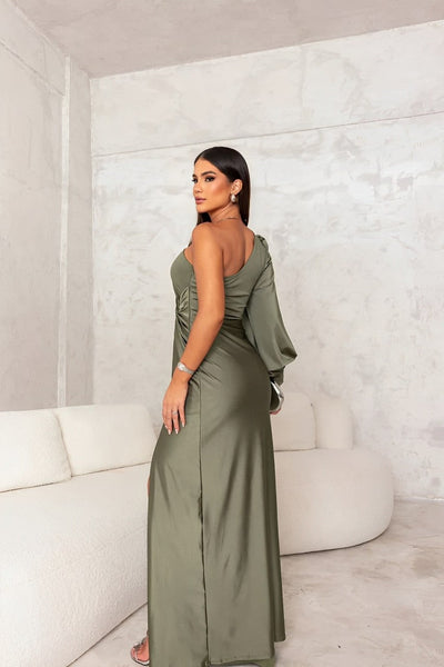 Mireya | Satin One-Shoulder Dress